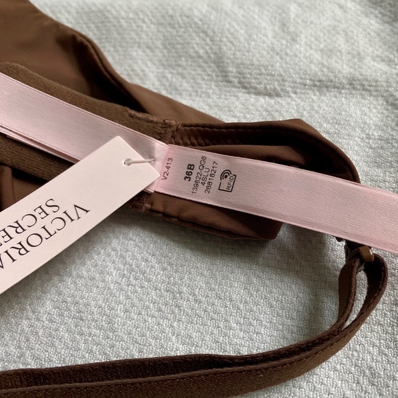 VICTORIA'S SECRET Perfect Shape Smooth Bra - Brown Ganache 36B NWT New - Picture 4 of 5